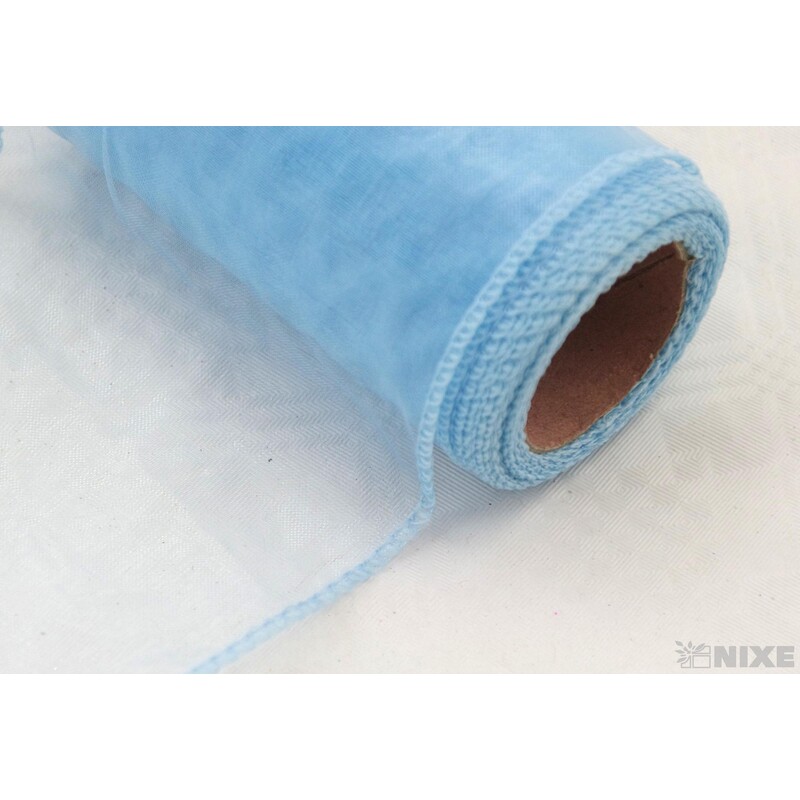 ORGANZA 10cmx10yd*MODRÁ SV. 036