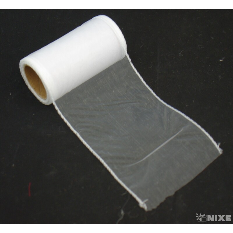 ORGANZA 10cmx10yd*BÍLÁ 050