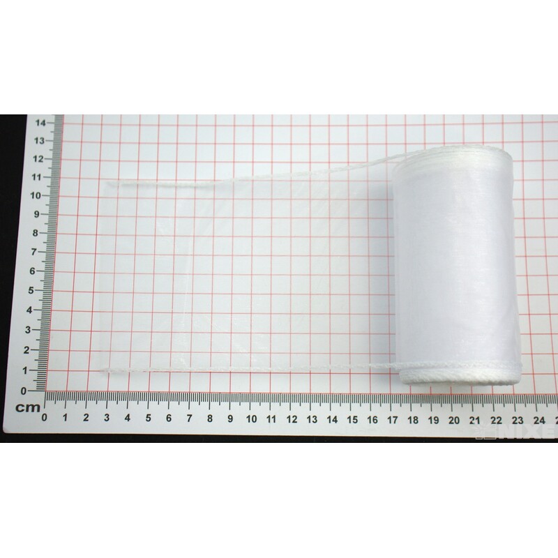 ORGANZA 10cmx10yd*BÍLÁ 050