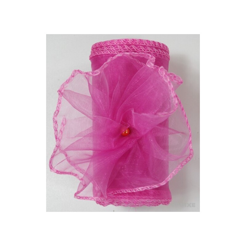 ORGANZA 10cmx10yd*RŮŽOVÁ 010 V+