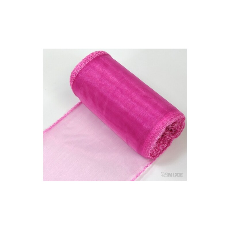 ORGANZA 10cmx10yd*RŮŽOVÁ 010 V+