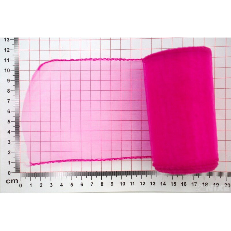 ORGANZA 10cmx10yd*FUXIE 065
