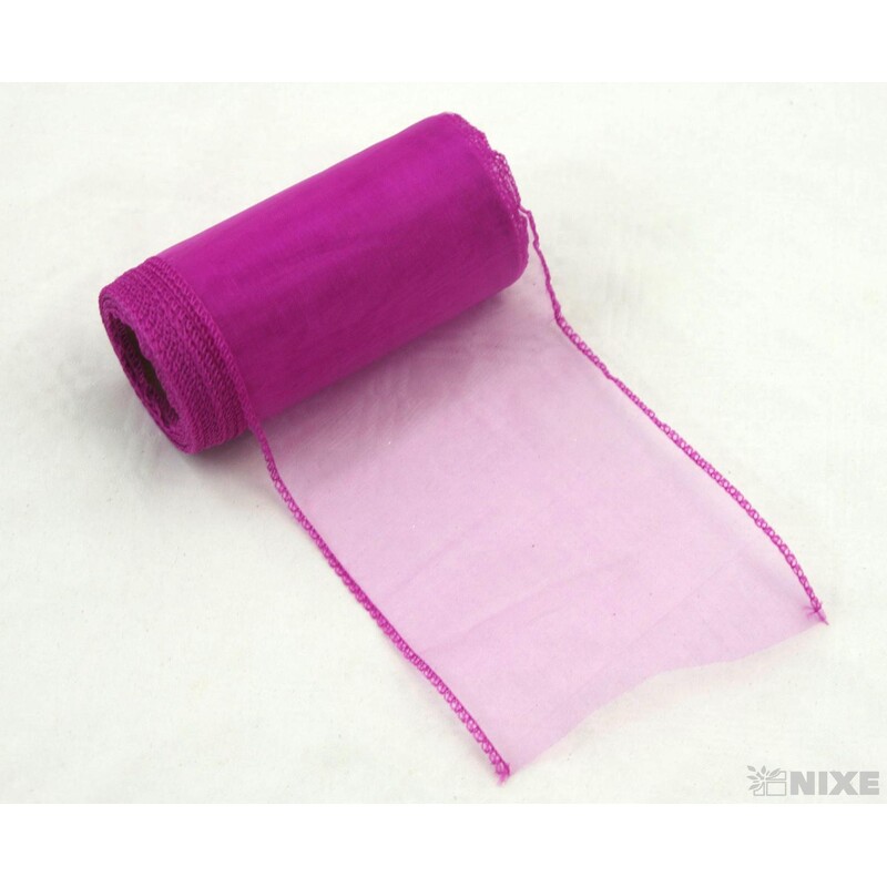 ORGANZA 10cmx10yd*RŮŽOVÁ TM. 056