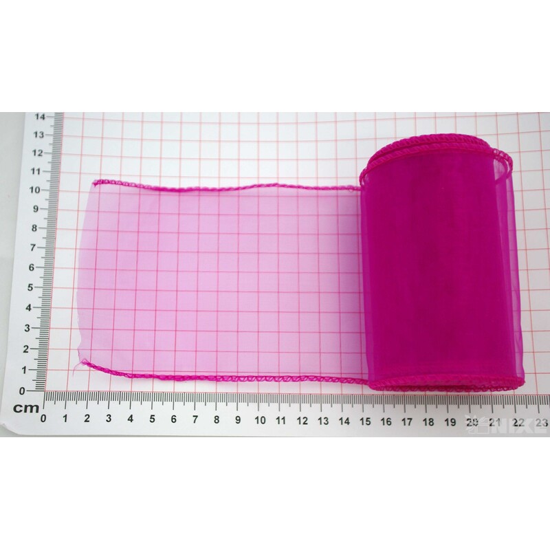 ORGANZA 10cmx10yd*RŮŽOVÁ TM. 056