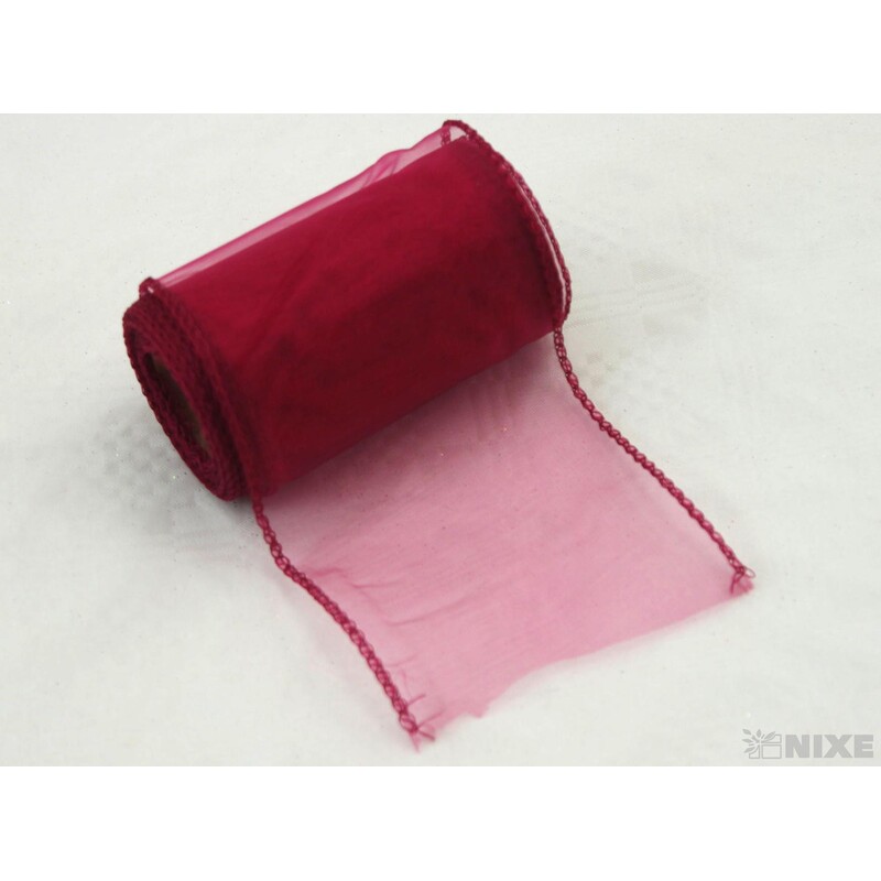 ORGANZA 10cmx10yd*VÍNOVÁ 001