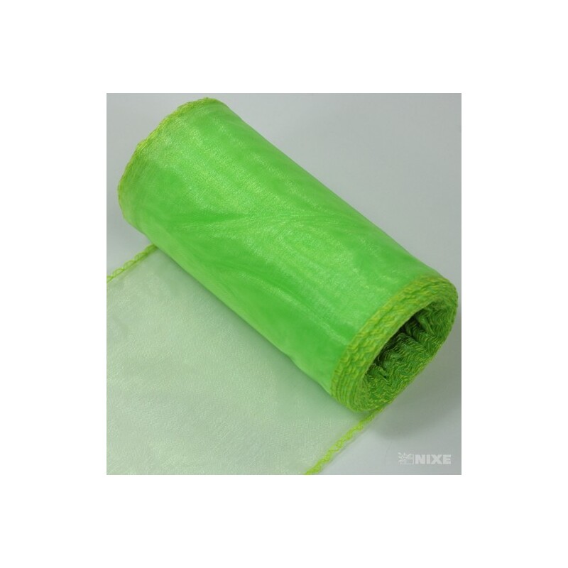 ORGANZA 10cmx10yd*ZELENÁ SV. 029