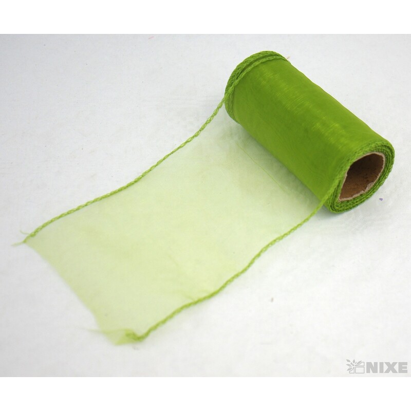 ORGANZA 10cmx10yd*ZELENÁ TM. 053