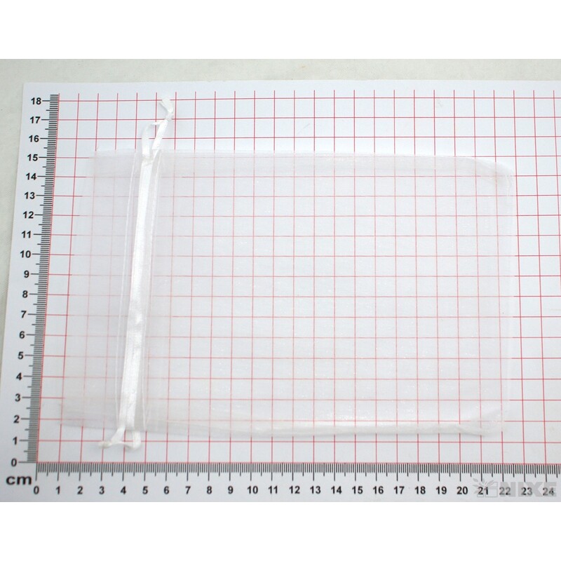 SÁČEK ORGANZA 10x13cm*BÍLÁ 050