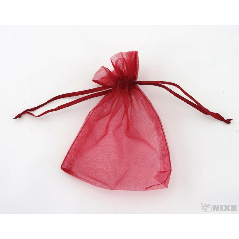 SÁČEK ORGANZA 10x13cm*BORDOVÁ 002 V+