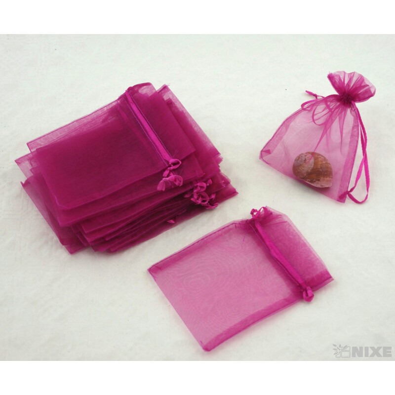 SÁČEK ORGANZA 10x13cm*VÍNOVÁ 087