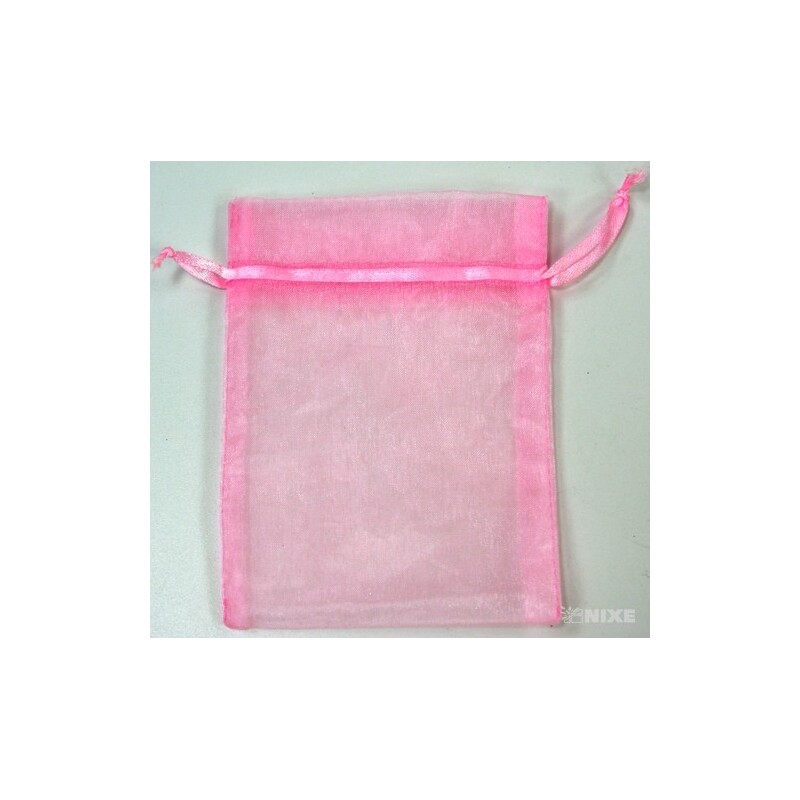 SÁČEK ORGANZA 10x13cm*RŮŽOVÁ 004
