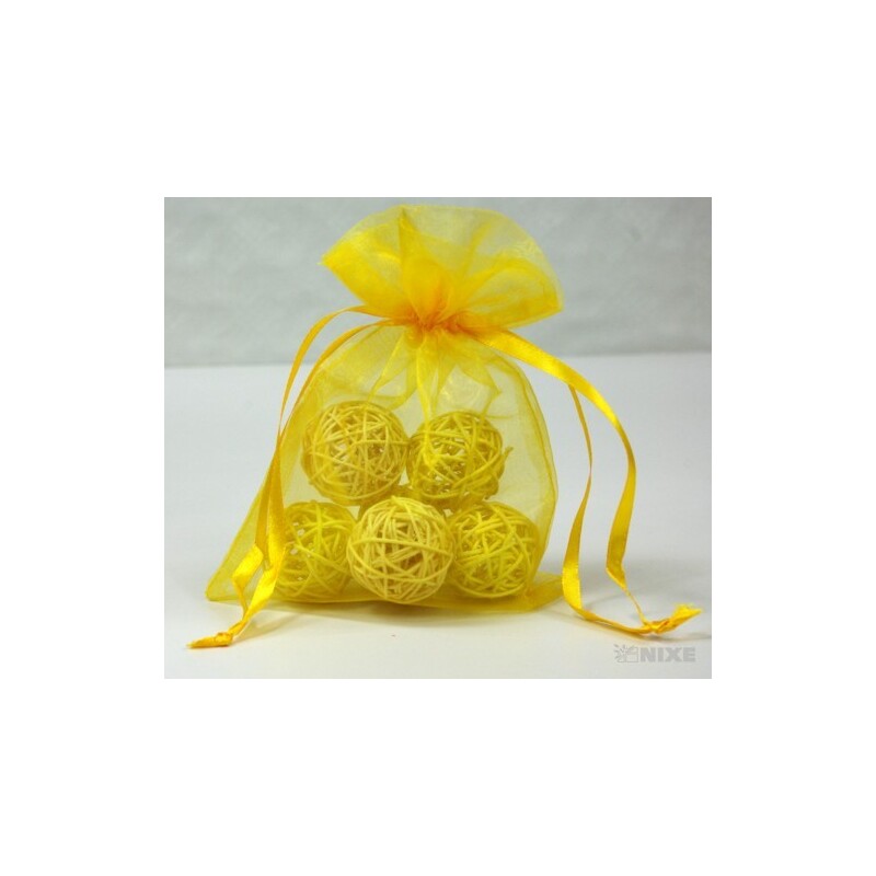 SÁČEK ORGANZA 14x20cm*ŽLUTÁ 017
