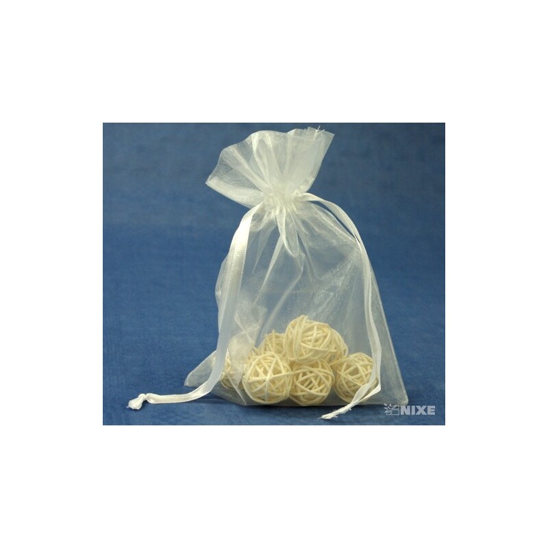 SÁČEK ORGANZA 14x20cm*BÍLÁ 050