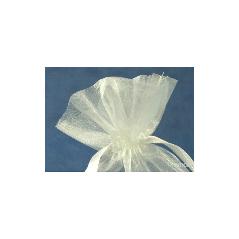 SÁČEK ORGANZA 14x20cm*BÍLÁ 050