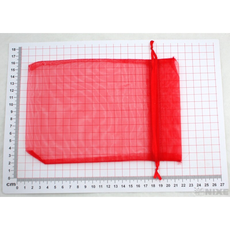 SÁČEK ORGANZA 14x20cm*ČERVENÁ 003