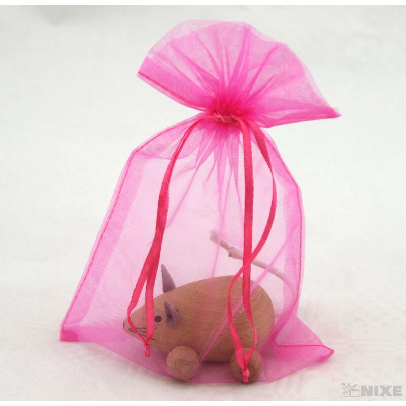 SÁČEK ORGANZA 14x20cm*RŮŽOVÁ TM. 076