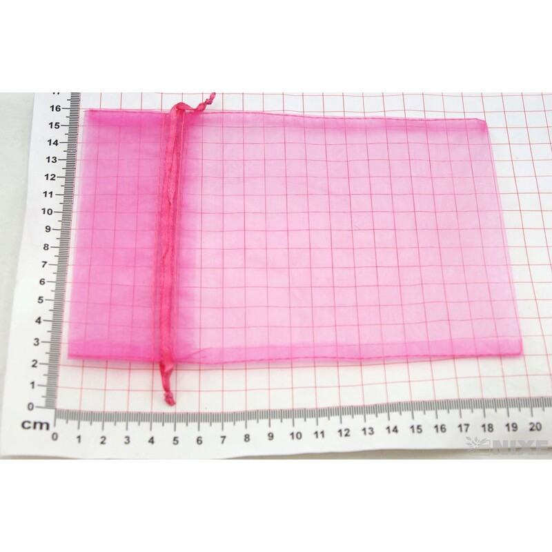 SÁČEK ORGANZA 14x20cm*RŮŽOVÁ TM. 076