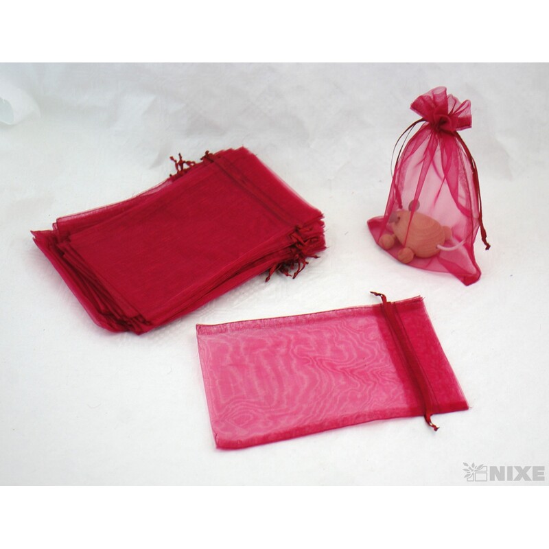 SÁČEK ORGANZA 14x20cm*BORDOVÁ 001