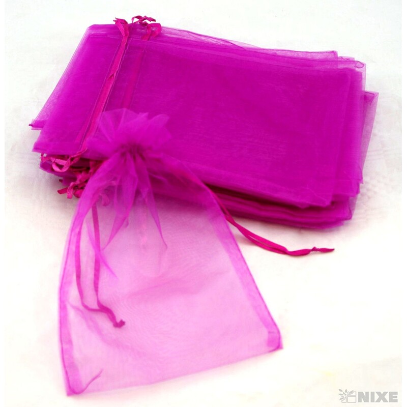 SÁČEK ORGANZA 14x20cm*RŮŽOVÁ 005