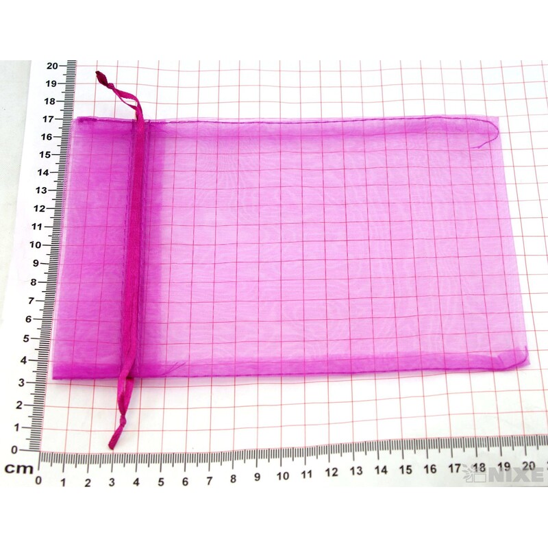 SÁČEK ORGANZA 14x20cm*RŮŽOVÁ 005