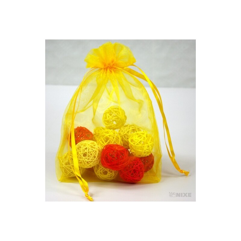 SÁČEK ORGANZA 20x24cm*ŽLUTÁ TM. 111