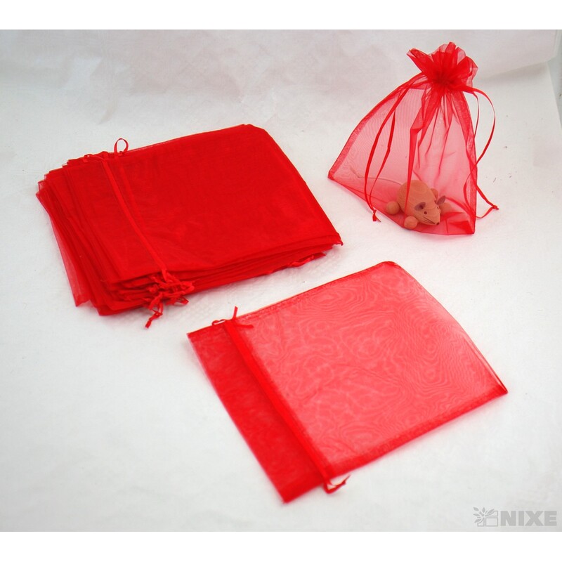 SÁČEK ORGANZA 20x24cm*ČERVENÁ 003