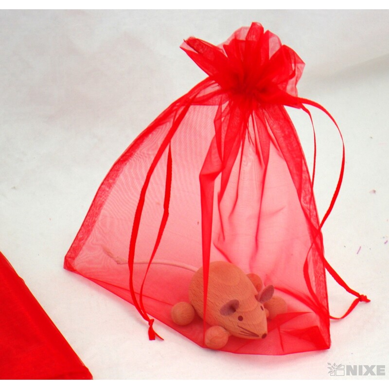 SÁČEK ORGANZA 20x24cm*ČERVENÁ 003