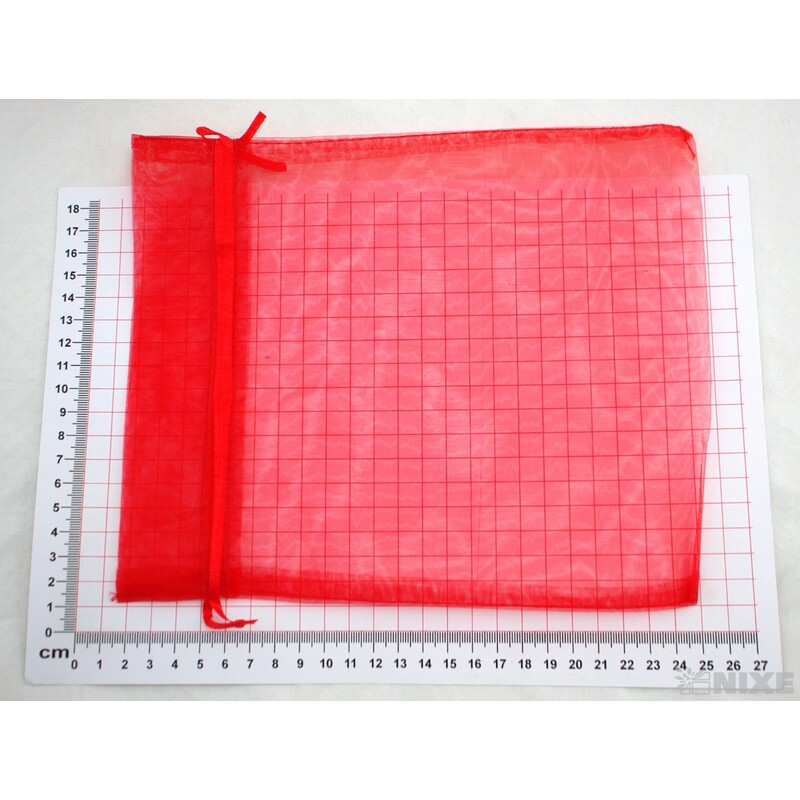 SÁČEK ORGANZA 20x24cm*ČERVENÁ 003
