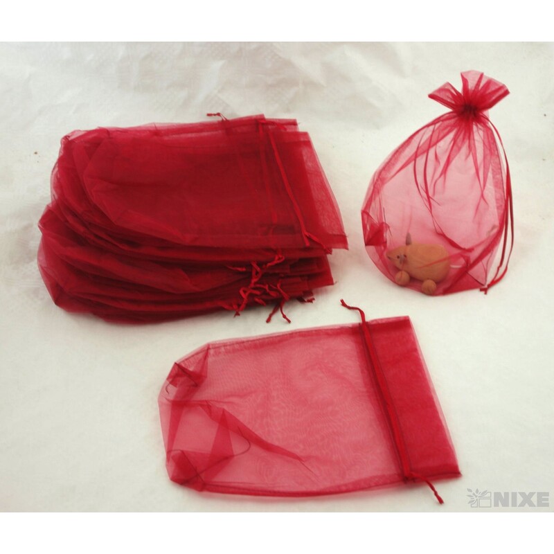 SÁČEK ORGANZA 20x24cm*BORDOVÁ 002