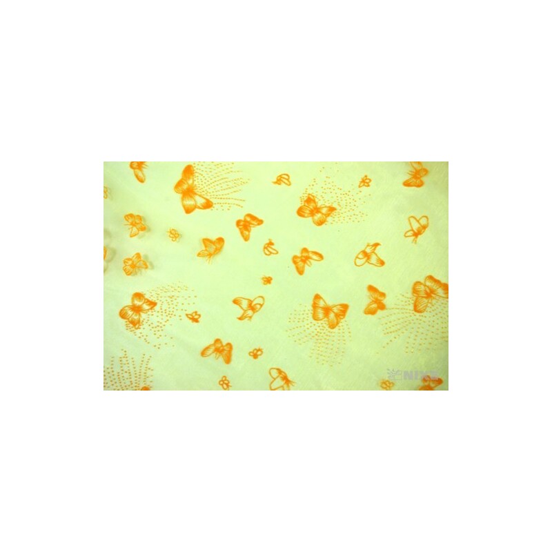 ORGANZA VZOR SZ-52 38cmx9yd*ŽLUTÁ 110
