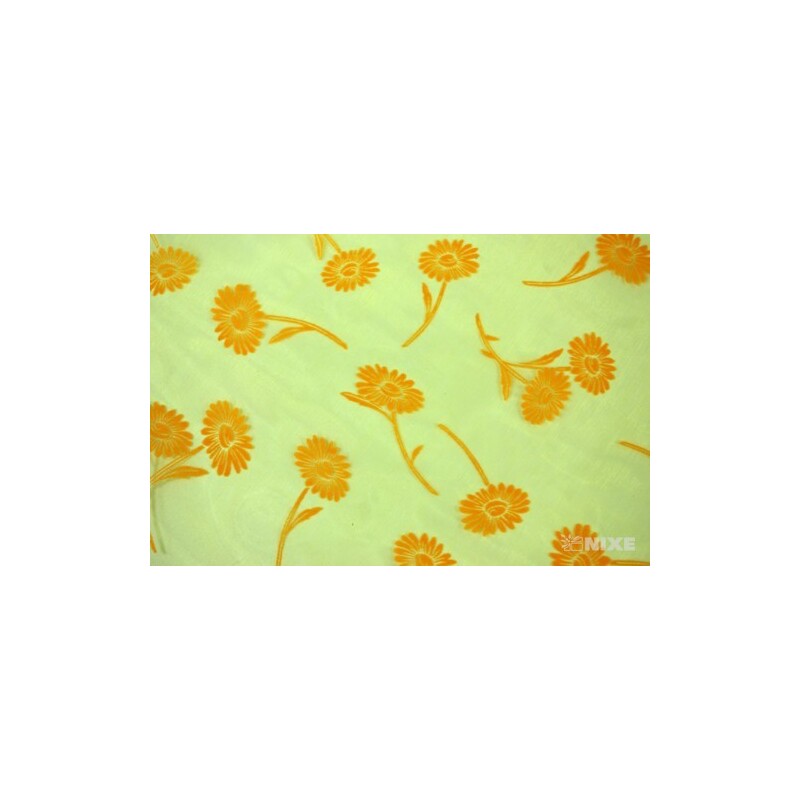 ORGANZA VZOR BS-R037 38cmx9yd*ŽLUTÁ 110
