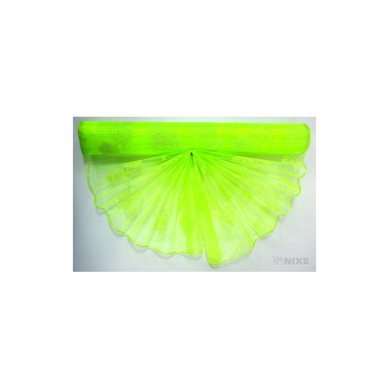 ORGANZA VZOR BS-R037 38cmx9yd*ZELENÁ 048