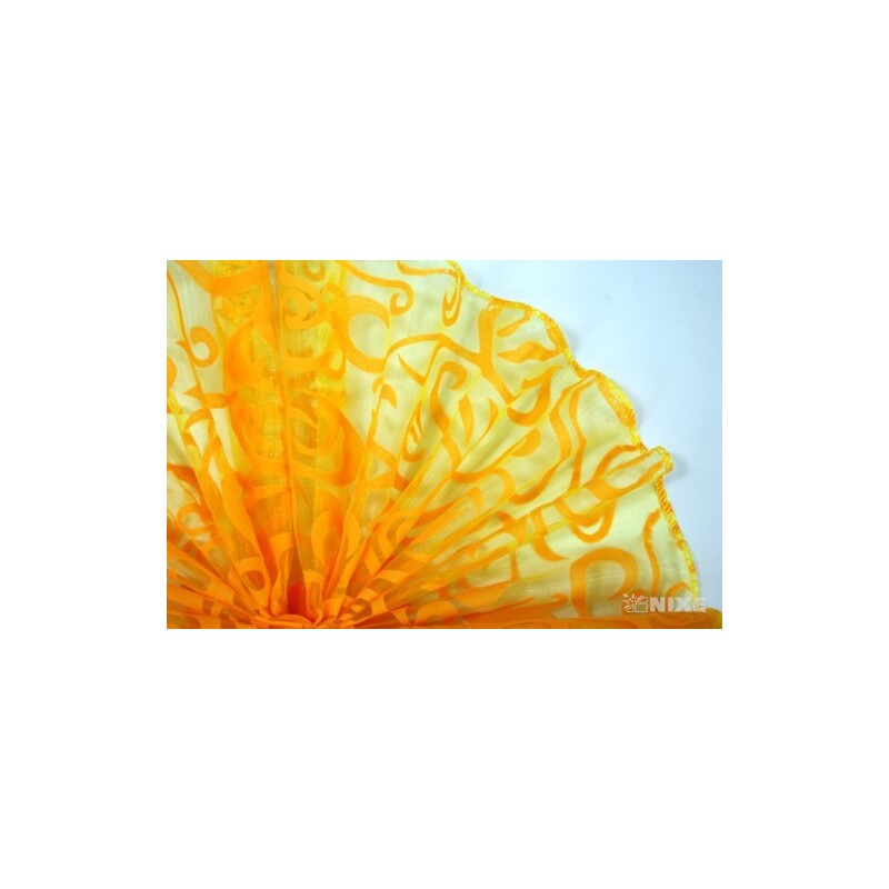 ORGANZA VZOR BS-R033 38cmx9yd*ŽLUTÁ 110