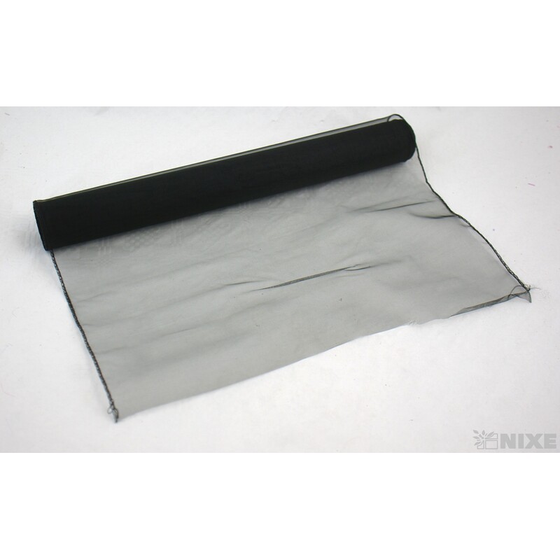 ORGANZA 38cmx9yd*ČERNÁ 046