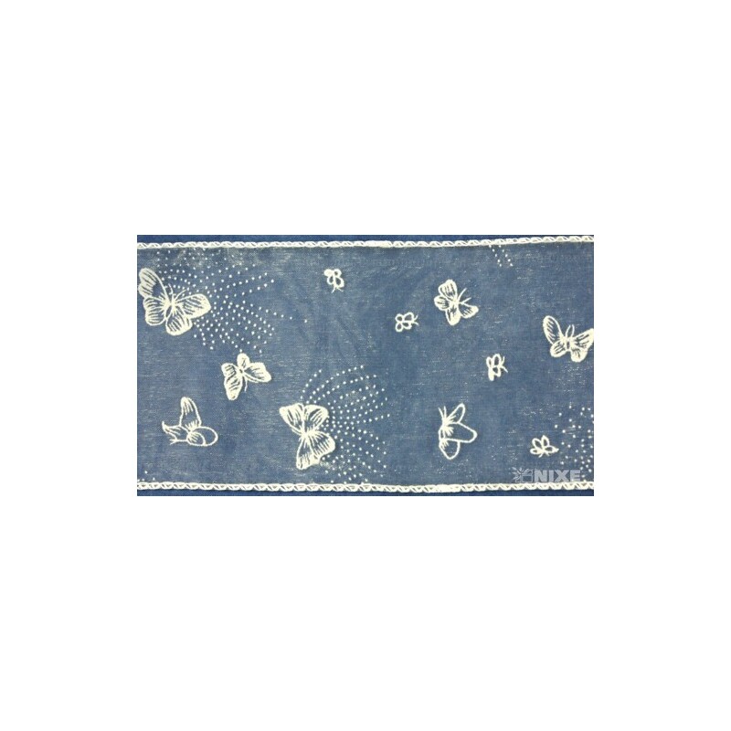 ORGANZA VZOR SZ-52 10cmx10yd*BÍLÁ 001