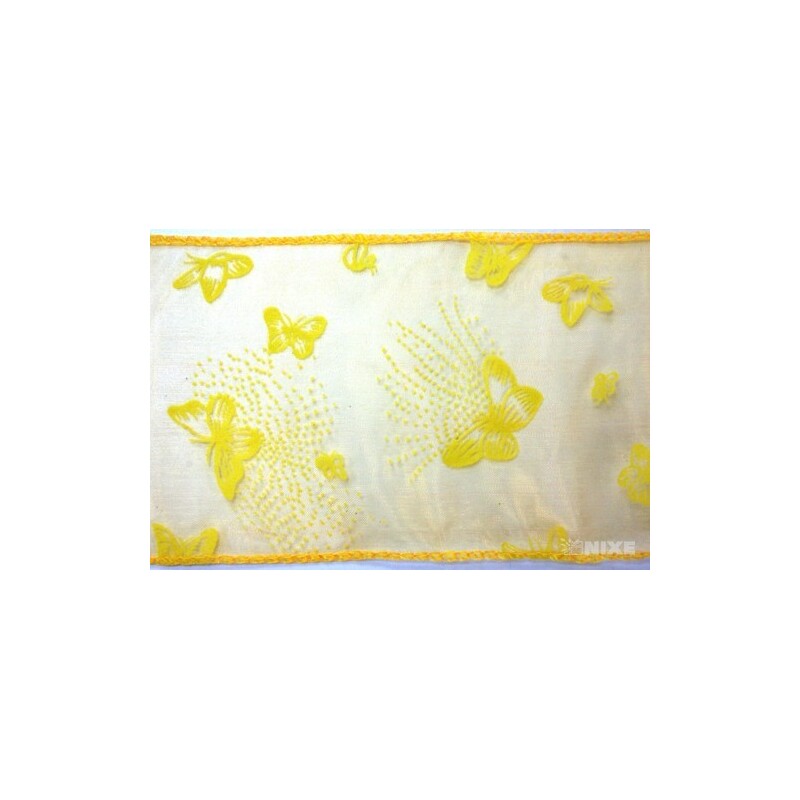 ORGANZA VZOR SZ-52 10cmx10yd*ORANŽOVÁ 113