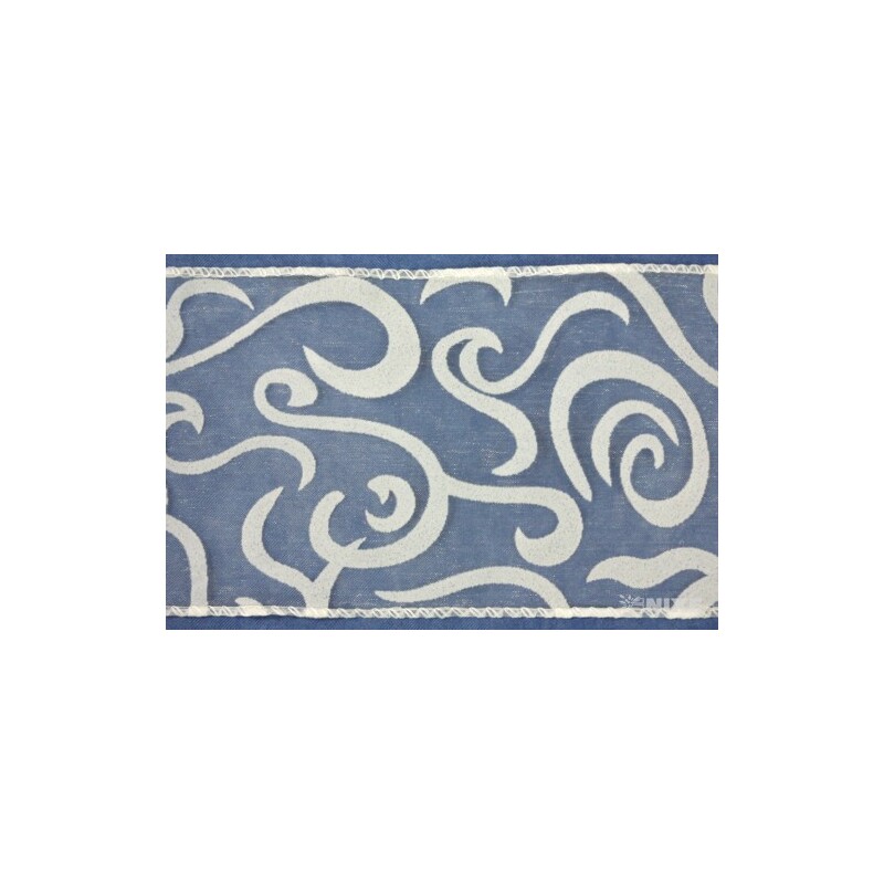 ORGANZA VZOR BS-R033 10cmx10yd*BÍLÁ 001