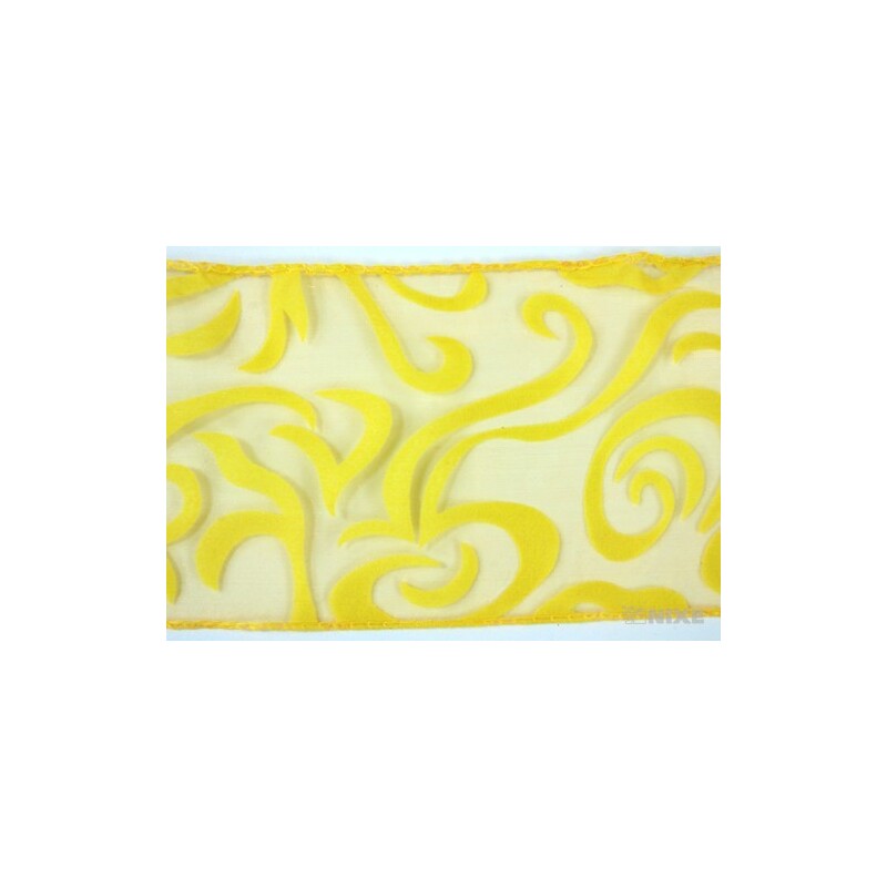 ORGANZA VZOR BS-R033 10cmx10yd*ORANŽOVÁ 113