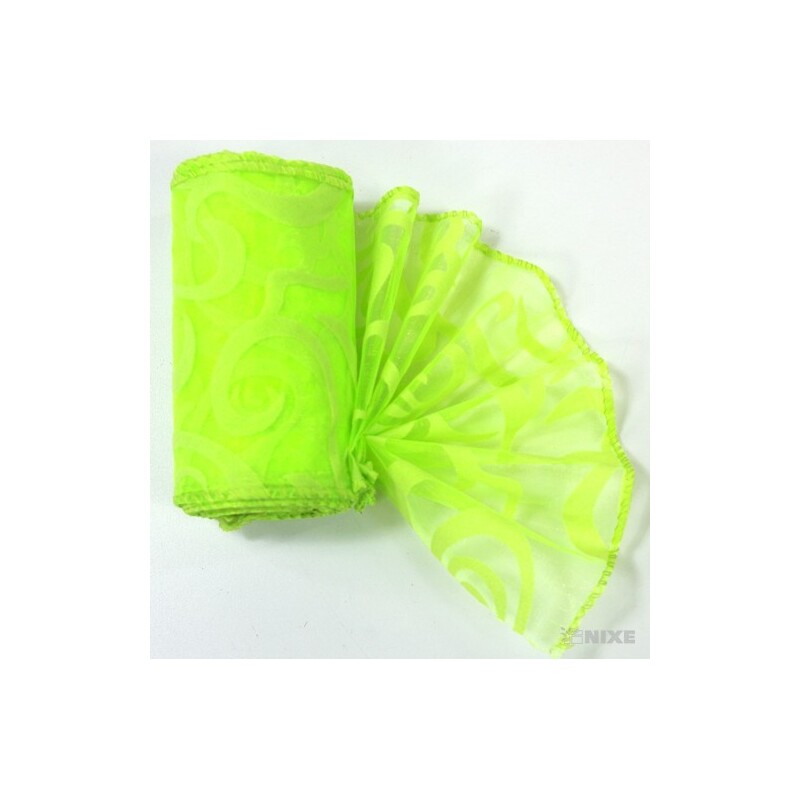 ORGANZA VZOR BS-R033 10cmx10yd*ZELENÁ 048