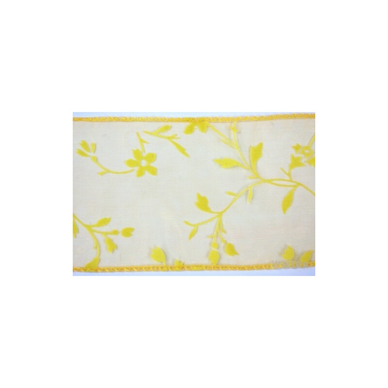 ORGANZA VZOR BS-R034 10cmx10yd*ORANŽOVÁ 113