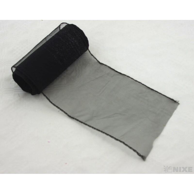 ORGANZA 12cmx8m*ČERNÁ