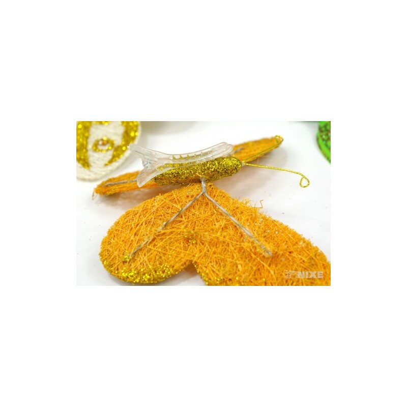 MOTÝL 12cm GLITTER 12ks V+