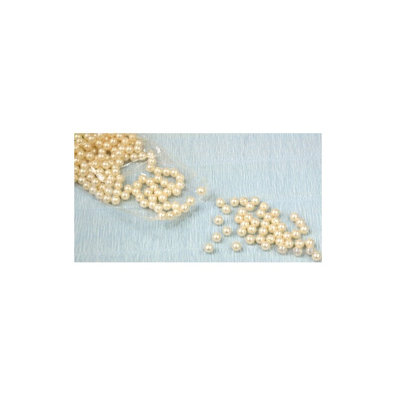 KORÁLKY 8mm cca 208ks*SMETANOVÁ