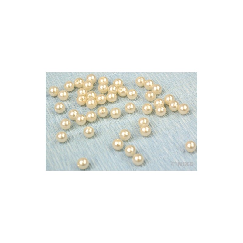 KORÁLKY 8mm cca 208ks*SMETANOVÁ