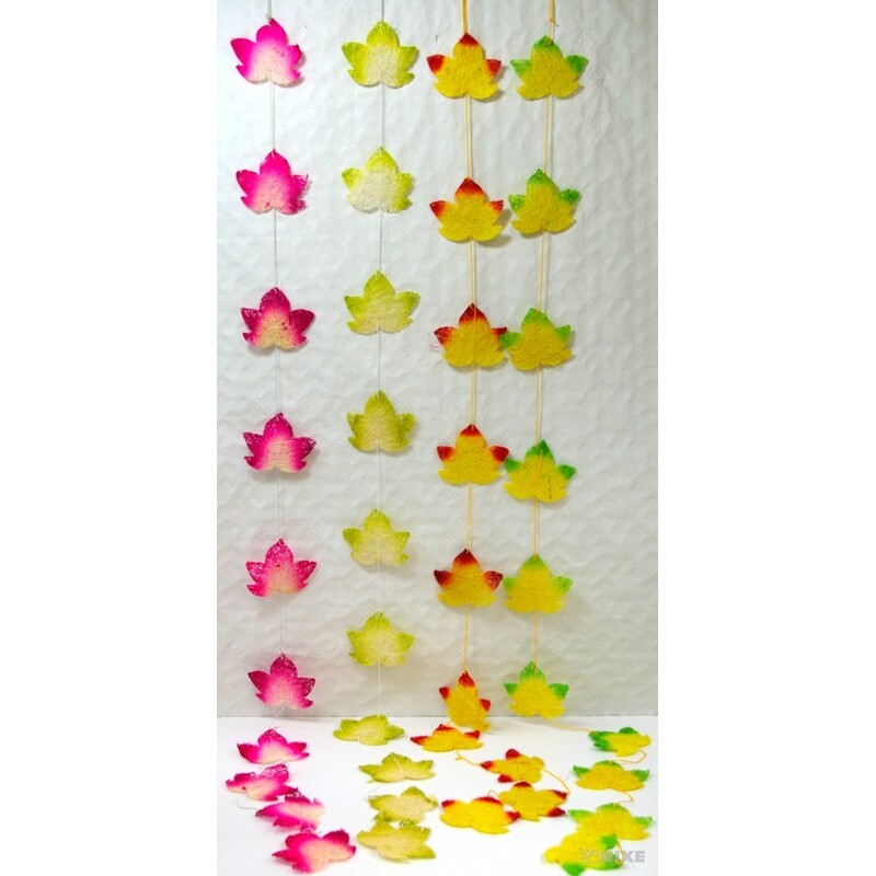 GIRLANDA LIST 9x150cm*MIX BAREV