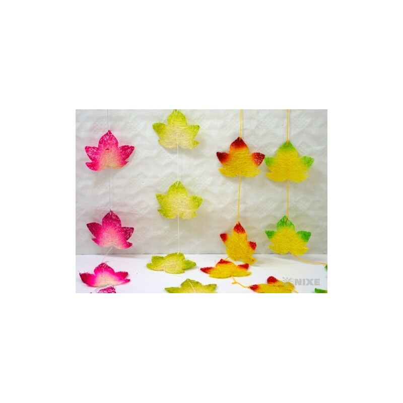 GIRLANDA LIST 9x150cm*MIX BAREV