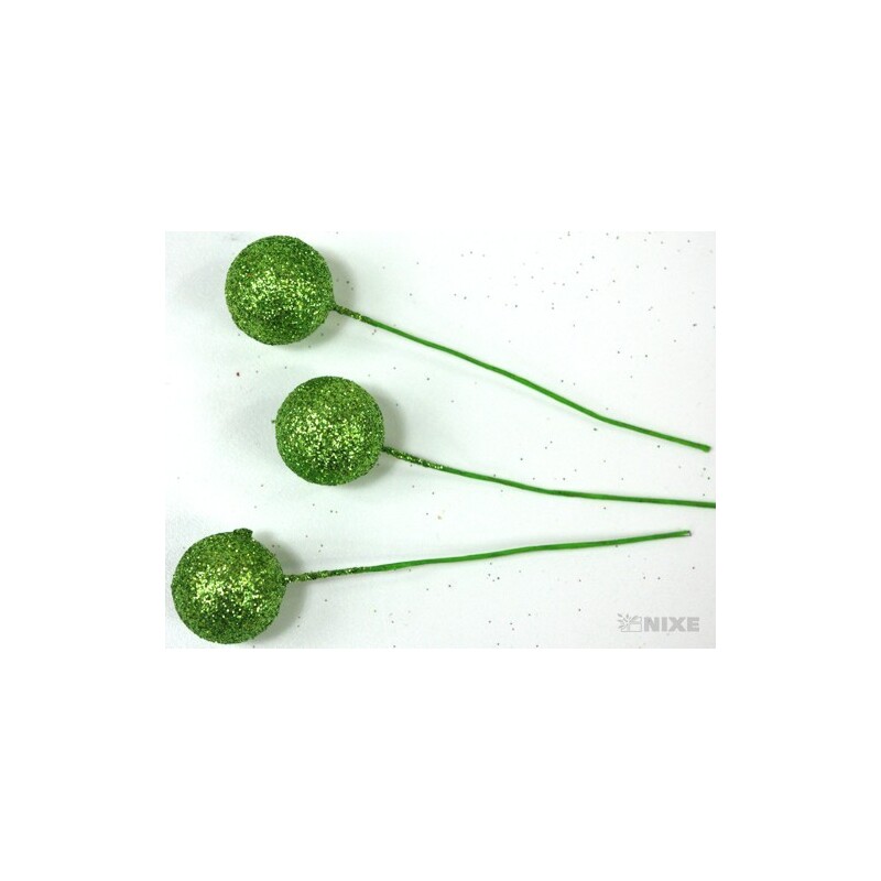 KOULE NA DRÁTKU 2x9,5cm 180ks*ZELENÁ