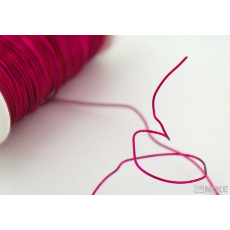 DRÁT BARVA 0,5mm 100g*VÍNOVÁ