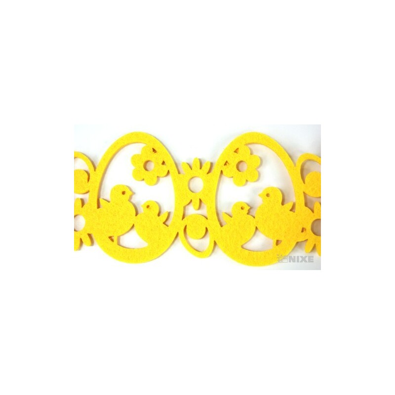 GIRLANDA VELIKONOCE FILC 7x160cm*MIX BAREV