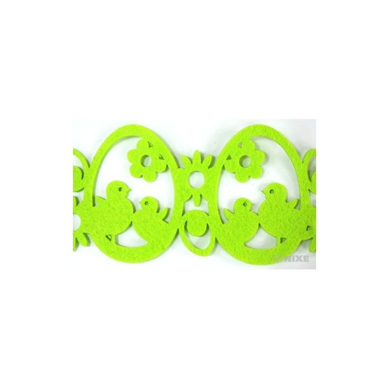 GIRLANDA VELIKONOCE FILC 7x160cm*MIX BAREV